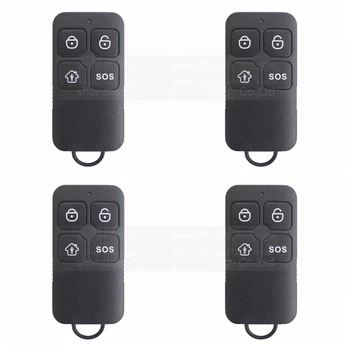 DIYSECUR K6 Wireless 433Mhz Keyfobs Remote Control for Our Related Home Alarm Home Security System Black