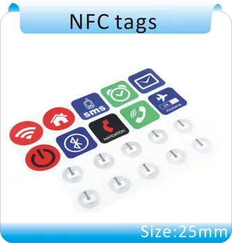 13.56MHZ NFC reader and 10pcs(more style) NFC TAG sticker chip NTAG213 NFC tag universal label, ISO14443A