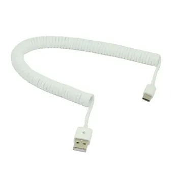 100pcs Stretch 3m 10ft USB-C 3.1 Type C Male to Standard USB 2.0 A Male Data Cable 3 meter for Tablet &Mobile Phone White,By UPS