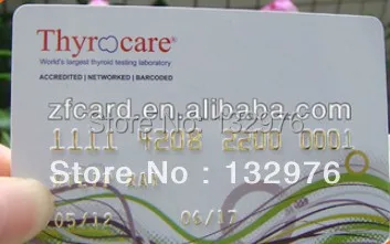 PVC embossed business card and VIP card supply