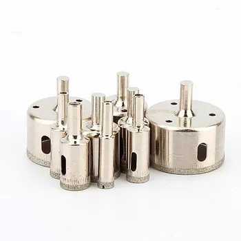 New 10mm to 50mm Diamond coated core drill drills bit tile hole saw 9pieces SET Accessories Opener Bits