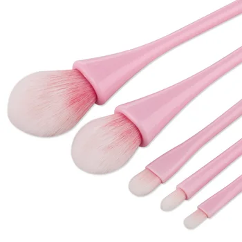 5pcs Makeup Brush Set Foundation Powder Eyeshadow Lip Blush Synthetic Hair Blush Cosmetic Tool Beauty Tools Random