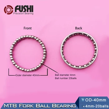 MTB Fork Ball Bearing OD 40mm (8Pcs) ABEC-1 / Bowl Set Of Pearl Balls / Ball Bearing Accessories / Bicycle Handlebar Bead Frame