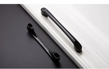 Black Cabinet Knob Handle Furniture Kitchen Cupboard Closet Drawer Pull Handle