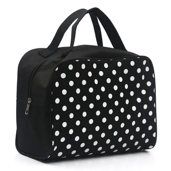 2017 Fashion Lady Organizer Multi Functional Cosmetic Storage Dots Bags Women Makeup Bag With Pockets Toiletry Pouch LXX9
