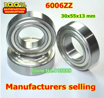 Deep groove ball bearing 6006 Z 6006ZZ 6006Z 6006-2Z 80106 30*50*13 mm 10pcs/lot quality