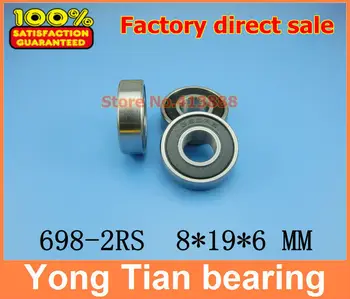 1pcs) The Rubber sealing cover Thin wall deep groove ball bearings 698-2RS 8*19*6 mm