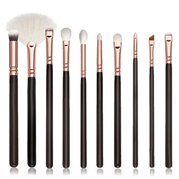 Wholesale 50 Sets/Lot Professional 15pcs Brown Makeup Brushes Set Powder Foundation Eyebrow Face Brush Cosmetics Beauty Tools