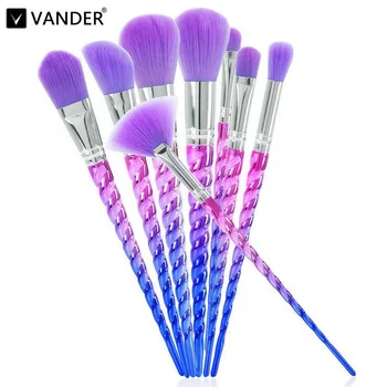 Vander 8pcs Professional Makeup Brushes Set Concealer Foundation Powder Face Cosmetic Kits Puff Kabuki Blusher Beauty maquiagem