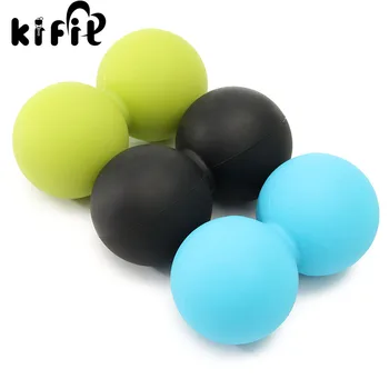 KIFIT 1PC Body Building Yoga Double Lacrosse Ball For Mobility Myofascial Trigger Point Release Massage Exercise Tools 3 Color