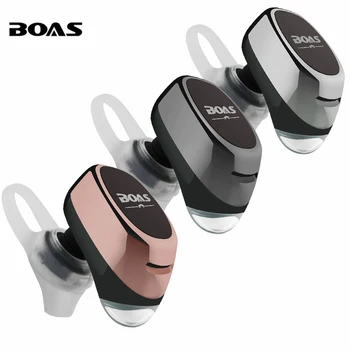 Boas Bluetooth Headset V4.1 stereo Wireless Earphones with microphone Portable earbuds for iphone 7 for samsung for smartphone