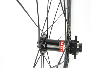 Thru axle 15mm 700 carbon fiber road cyclocross wheel set disc brake rear skewers 50mm clincher 23mm width