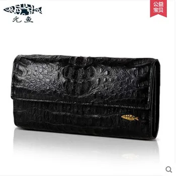 Yuanyu real 2017 new hot Crocodile women clutches long wallet crocodile skin female wallet women purse