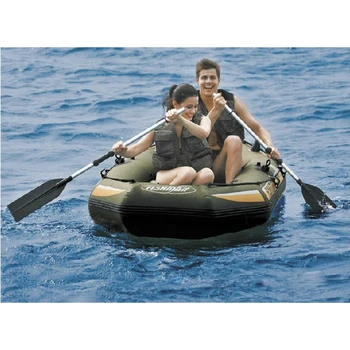 Outdoor inflatable 3 preson inflatable boat fishing boat 295*128*43cm Aluminium oar hand pump carry bag repair kit dinghy raft