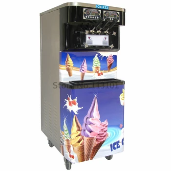Smart Commercial Frozen Yogurt Machine with Black Color Stainless Steel BIG Capacity CE Approval Quality
