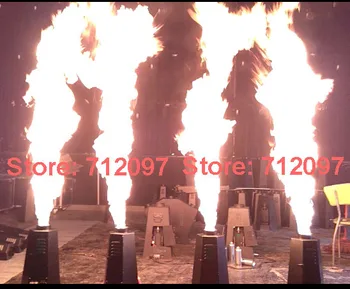 2pcs/lot DMX LPG flame projector Stage show Special Effect hexagon liquefied petroleum gas tank spray fire machine