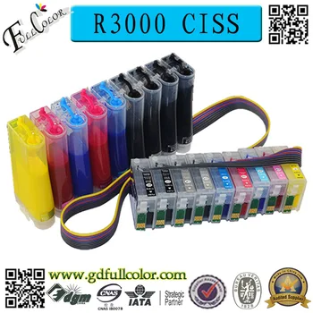 Empty Bulk Ink System for Epson Stylus R3000 CISS with ARC Chip + 500ML Pigment Ink / Color