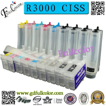 Empty Bulk Ink System for Epson Stylus R3000 CISS with ARC Chip + 500ML Pigment Ink / Color