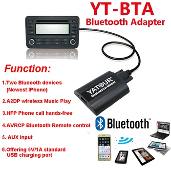 Yatour Bluetooth music decorder BTA with Rmoteo control for VW AUDI Skoda Seat 8pin radio