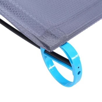 Outdoor Folding Bed Camping Mat Single Cot Sturdy Comfortable Portable Sleeping Supplies With Aluminium Frame