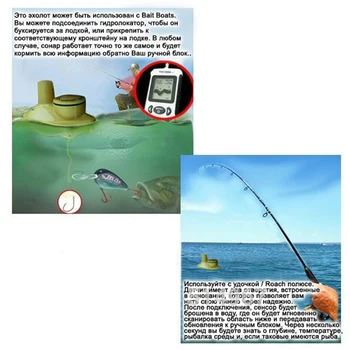 Pisfun FFW718 Fish Finder 40 Meters/131 Feet Sonar Depth Finder Sounder Alarm Carp Fishing Ocean River Lake
