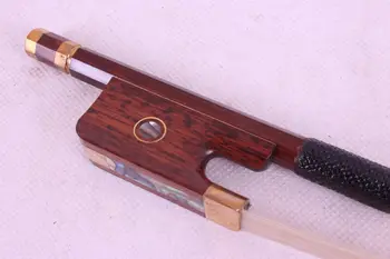 1 pcs 4/4 Cello Bow snakewood   New #DT-061 black fro g
