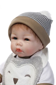 Lifelike silicone reborn babies dolls 53CM real touch bambole reborn bonecas baby alive toys for children