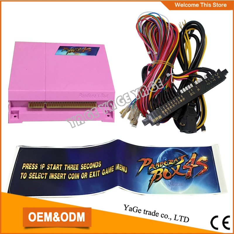 Pandora Box 4S 680 in 1 HDMI Jamma Mutli Game Board Pandora's Box 4S Arcade Board + Jamma Harness for DIY arcade kit