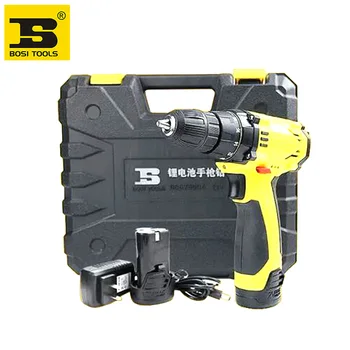 BOSI 12V lithium chargeable 10mm cordless power drill tool kit