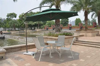 2.7 meter steel iron duplex sun umbrella patio umbrella garden parasol sunshade outdoor cover for coffee shop (no stone)