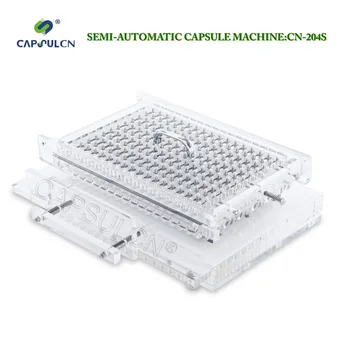 204 holes) Size 0 CapsulCN204S Semi-Automatic Capsule Filler/Capsule Filling Machine/Capsule Capper/ Capsule Connection Machine
