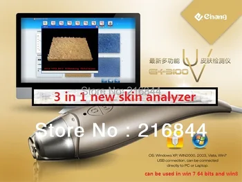 NEW 3D view Multifunction Intelligent UV Skin Analysis System skin analyzer Diagnosis System Skinscope Skin Scaner DHL free