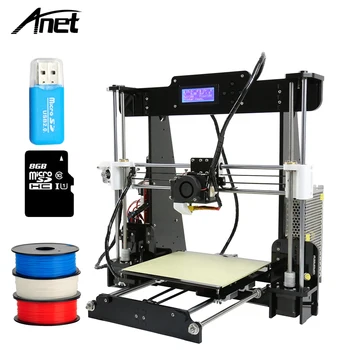 Updated Anet A8 3d-printer diy Large Printing Size Precision Reprap Prusa i3 DIY 3D Printer kit with Filament Card Video +Tools