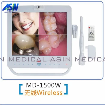 15 Inch Wired Dental Monitor Oral Camera System all in one VGA+VIDEO+USB With LCD holder wired/wireless & SD memory card