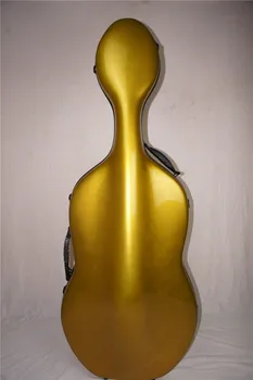 One 4/4 cello Case yellow black white red blue  color Glass Fiber Light Strong #G10018 Music bag