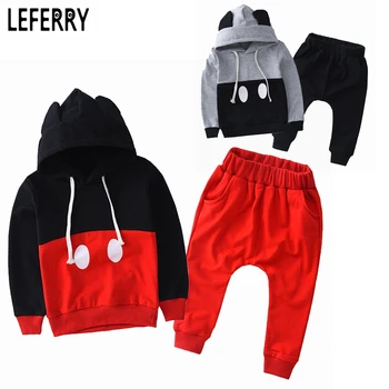 2016 Autumn Kids Clothes Boys Clothing Set Baby Girls Clothes Set Sping Hoodies Set Children Clothing set Suits Hooded jackets