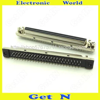 20pcs SCSI 100PIN Board Female Plug SCSI Adapter 180 Degree Straight Leg Socket Connector