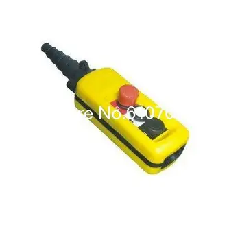 1 Speed Control Hoist Crane 2 Pushbuttons Pendant Control Station With Emergency Stop XAC-2713