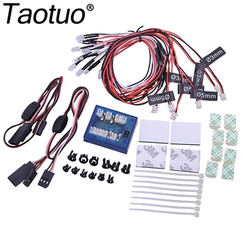 Taotuo No Soldering 12 LED RC Car Models Flashing Head Light System Lighting Kit 4 Colors