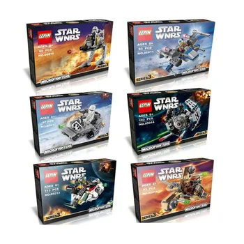 2016 Star Wars 6 Set Lot Micro Fighters STAR WNRS Building Blocks Compatible With Legoe Starwars Lepin Figures DIY Bricks Toys