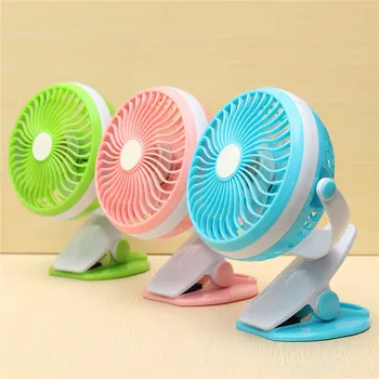 Blue,Green,Pink Fan Mini Fan Clip Style Portable Fan 3 Grear 360 degree Rotate New Design USB Cooling