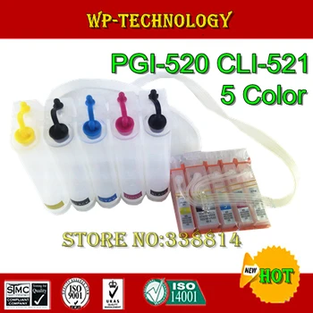 CISS for PGI520 CLI521 ,pgi-520 cli-521 ciss suit for Canon IP3600 IP4600 MP540 MP620 MP630 ,5 color,Empty ,with ARC chip