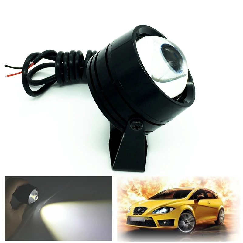 High Power 1Pcs External LED Eagle Eye Flash DRL Daytime Running Light Car Styling Waterproof Warning Fog Lamp Parking Lights