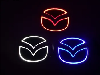 Car 5D Logo Light mazda badge sticker light led emblem light 5d for mazda 6 2 3 8 cx7