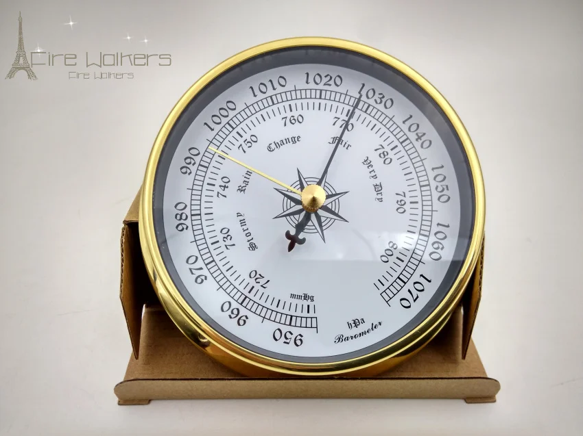 Brass Case Corrosion Salt resistance for Yacht navigation Traditional Weather Station Barometer 115mm Large size B9115