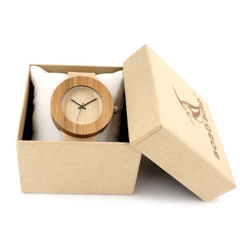 BOBO BIRD H11 Brand Design Bamboo Wooden Watches for Women Men Wood Dial Quartz Watch Leather Grain Band Relojes Watch Gift OEM