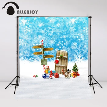 Christmas photography backdrops 5x7ft xmas Snowflake snow gift baby photocall pictures background for photographic studio