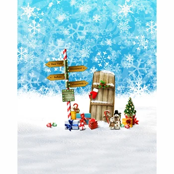 Christmas photography backdrops 5x7ft xmas Snowflake snow gift baby photocall pictures background for photographic studio