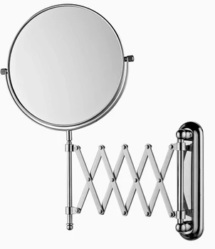 8' double side bathroom toilet ,Folding retractable wall-mounted double bathroom cosmetic mirror BM006