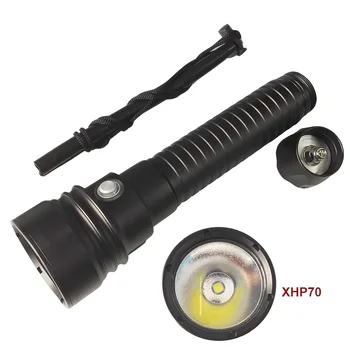 2017 new LED Diving Flashlight Underwater Waterproof 100m CREE XHP70 LED SCUBA Diving Flashlight Torch support 26650